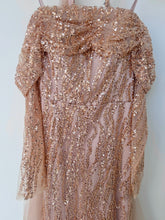 Load image into Gallery viewer, Off shoulder Sequin Dress
